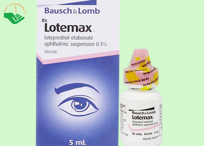 Thuốc nhỏ mắt Lotemax 0.5% Bausch & Lomb điều trị viêm kết mạc mí mắt, nhãn cầu (5ml)