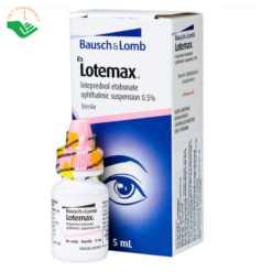 Thuốc nhỏ mắt Lotemax 0.5% Bausch & Lomb điều trị viêm kết mạc mí mắt, nhãn cầu (5ml)