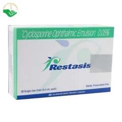 Thuốc nhỏ mắt Restasis 0.05% Allergan tăng khả năng sản sinh nước mắt (30 ống)