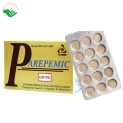 Thuốc Parepemic 2mg điều trị triệu chứng tiêu chảy cấp tính (Hộp 10 vỉ x 15 viên)
