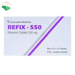 Thuốc Refix - 550 Atra điều trị chứng ruột kích thích với tiêu chảy (3 vỉ x 10 viên)