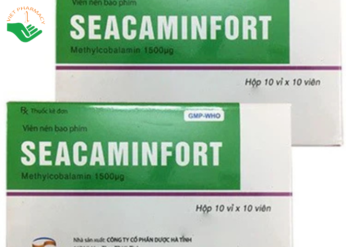 Thuốc Seacaminfort Hadiphar điều trị các bệnh lý thần kinh ngoại biên (10 vỉ x 10 viên)