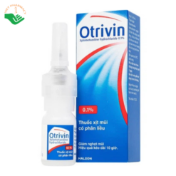 Thuốc xịt mũi Otrivin 0.1% GSK điều trị nghẹt mũi, sung huyết mũi (10ml)