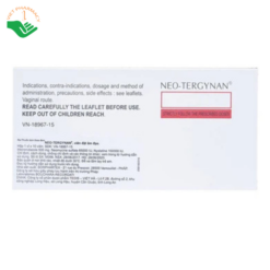 Viên đặt âm đạo Neo-Tergynan Bouchara điều trị viêm âm đạo (1 vỉ x 10 viên)