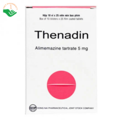 Viên nén bao phim Thenadin 5mg điều trị dị ứng, ho khan (10 vỉ x 25 viên)
