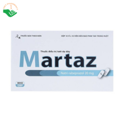 Viên nén Martaz 20mg DaViPharm điều trị loét dạ dày (10 vỉ x 10 viên)