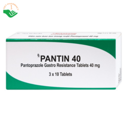 Viên nén Pantin 40 Hetero điều trị viêm loét thực quản (3 vỉ x 10 viên)