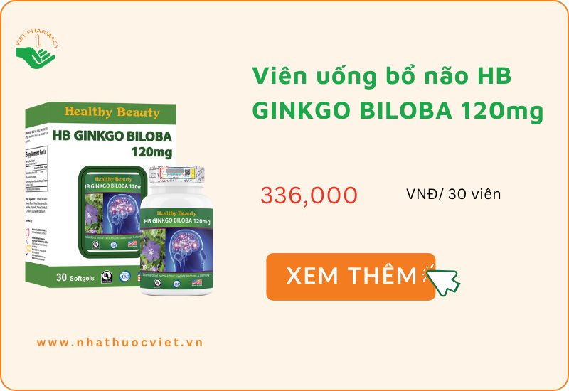 Viên uống bổ não HB GINKGO BILOBA 120mg