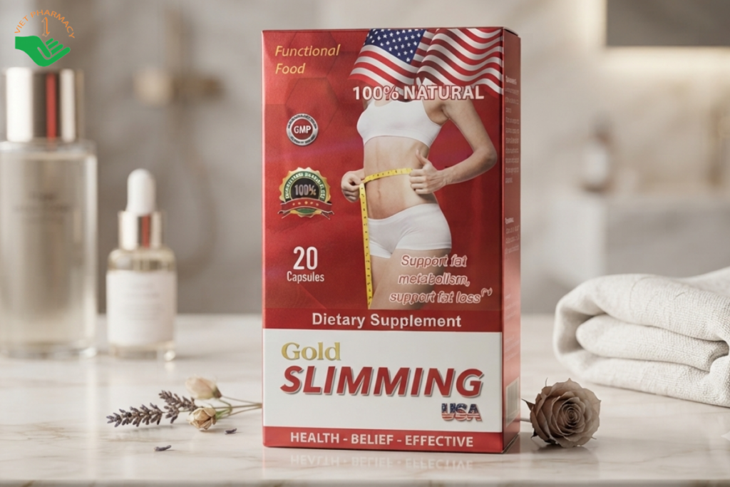 Viên uống giảm cân Gold Slimming (Hộp 20 viên)