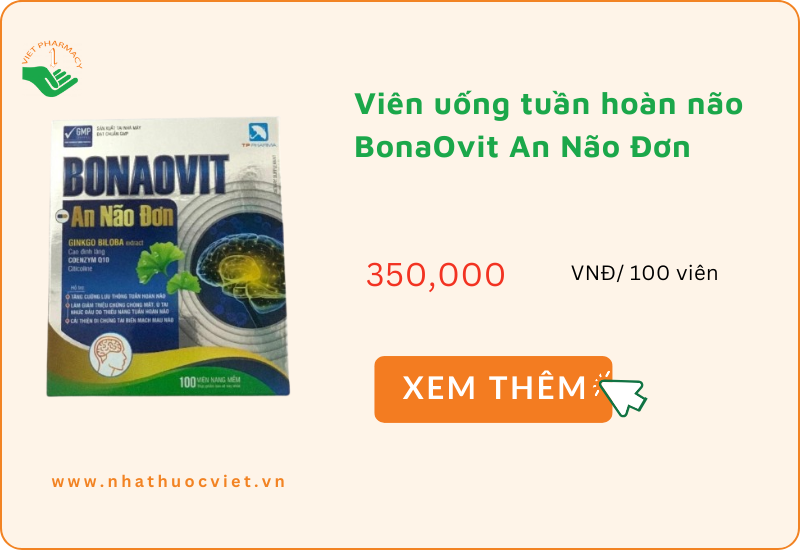 Viên uống tuần hoàn não BonaOvit An Não Đơn