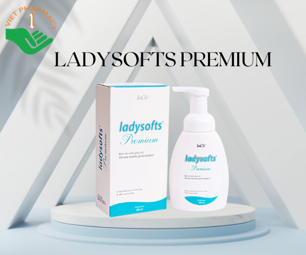 Bọt vệ sinh phụ nữ hỗ trợ rửa sạch vùng kín và duy trì độ pH tự nhiên Ladysofts Premium (Chai 250ml)