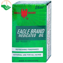 Dầu gió xanh Con Ó Eagle Brand Medicated Oil giảm nhức đầu, cảm cúm, đau lưng, viêm khớp