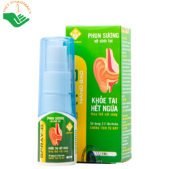 Phun sương vệ sinh tai Spray-C Nano Bạc Aero Chemie làm sạch ráy tai, phục hồi cơ chế tự làm sạch ráy 15ml
