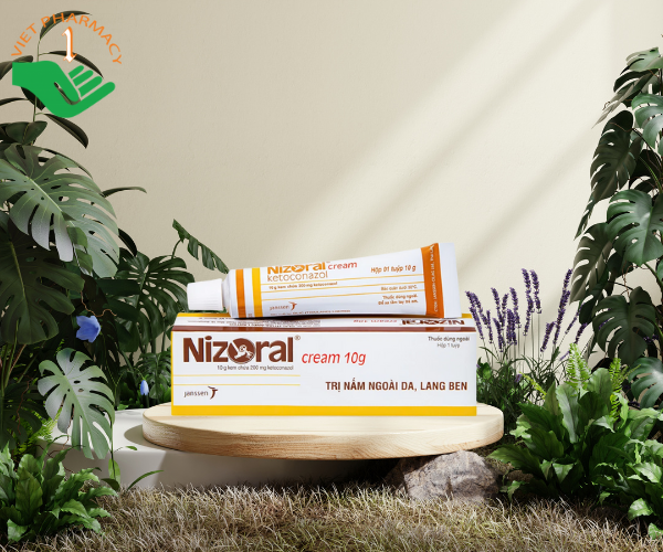 Thuốc bôi da Nizoral Cream Janssen điều trị nấm ngoài da, lang ben (Tuýp 10g)