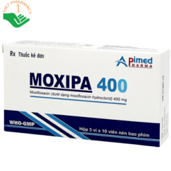 Thuốc điều trị viêm phế quản mãn tính, viêm phổi mắc phải Moxipa 400 Apimed