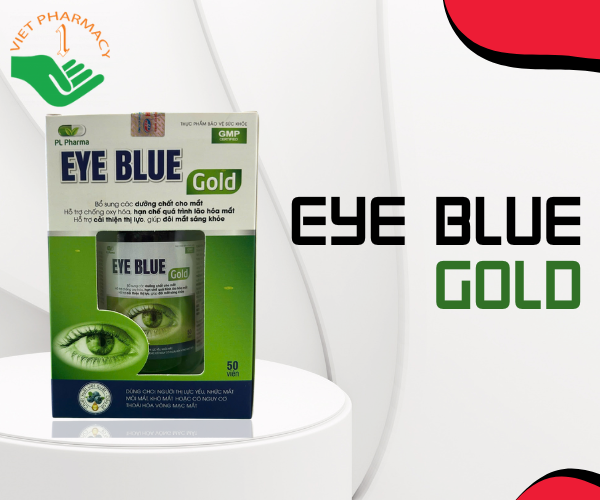 Viên uống nhỏ mắt PL Pharma Eye Blue Gold (Hộp 50 viên)