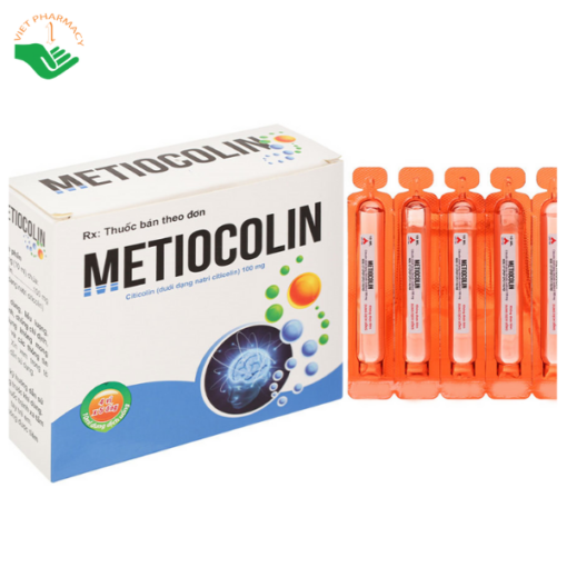 Dung dịch uống Metiocolin 100mg CPC1 Hà Nội điều trị cho trẻ có trí tuệ kém chậm phát triển (4 vỉ x 5 ống x 10ml)