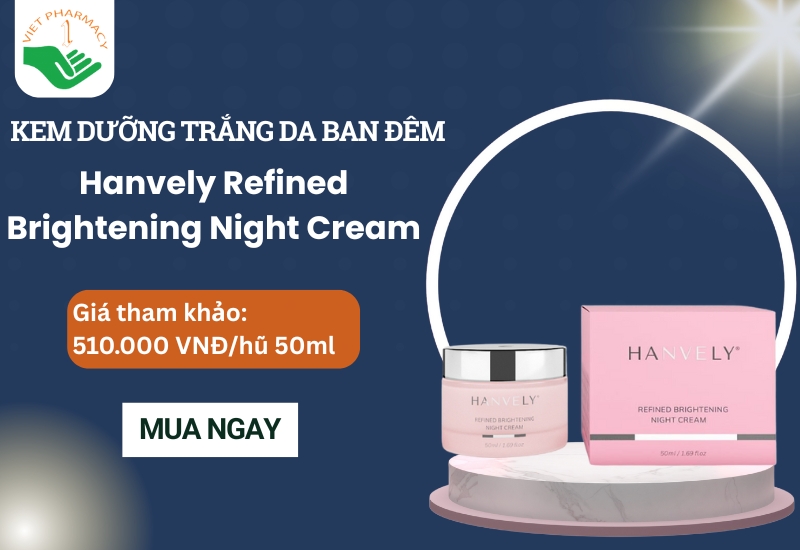 Kem dưỡng trắng da mặt ban đêm Hàn Quốc