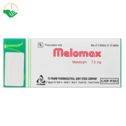 Melomax TV.Pharm 7.5mg điều trị thoái hóa khớp, viêm cột sống (3 vỉ x 10 viên)