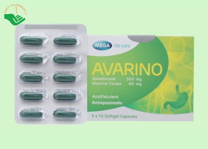 Thuốc Avarino 300mg Mega Lifesciences điều trị rối loạn tiêu hoá (5 vỉ x 10 viên)