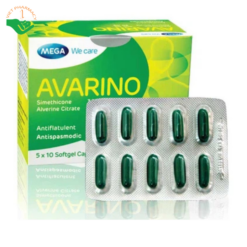 Thuốc Avarino 300mg Mega Lifesciences điều trị rối loạn tiêu hoá (5 vỉ x 10 viên)