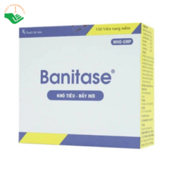 Thuốc Banitase Phil Inter điều trị khó tiêu đầy hơi (20 vỉ x 5 viên)