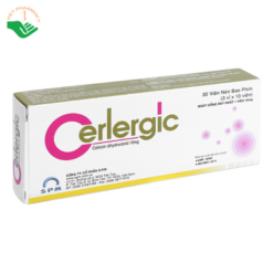 Thuốc Cerlergic 10mg trị viêm mũi dị ứng, mày đay (3 vỉ x 10 viên)