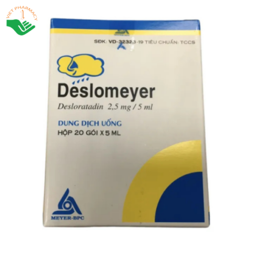 Thuốc Deslomeyer 2,5mg điều trị viêm mũi dị ứng (20 gói x 5ml)