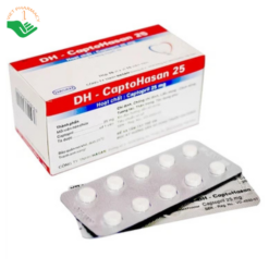 Thuốc DH - CaptoHasan 25 điều trị tăng huyết áp, suy tim (10 vỉ x 10 viên)