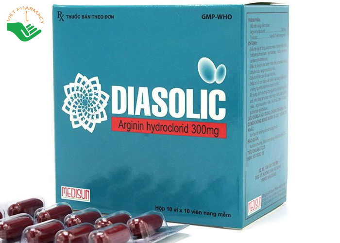 Thuốc Diasolic 300mg điều trị suy giảm chức năng gan, rối loạn chức năng gan (10 vỉ x 10 viên/hộp)