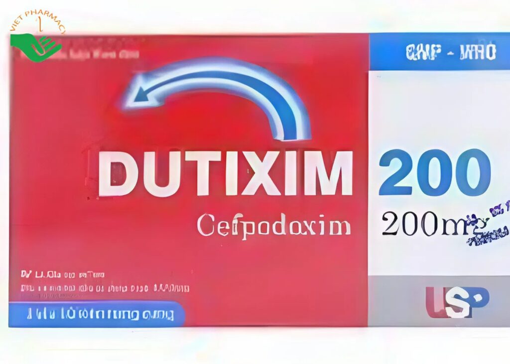 Thuốc Dutixim 200mg USP hỗ trợ điều trị các bệnh nhiễm khuẩn (3 vỉ x 10 viên)