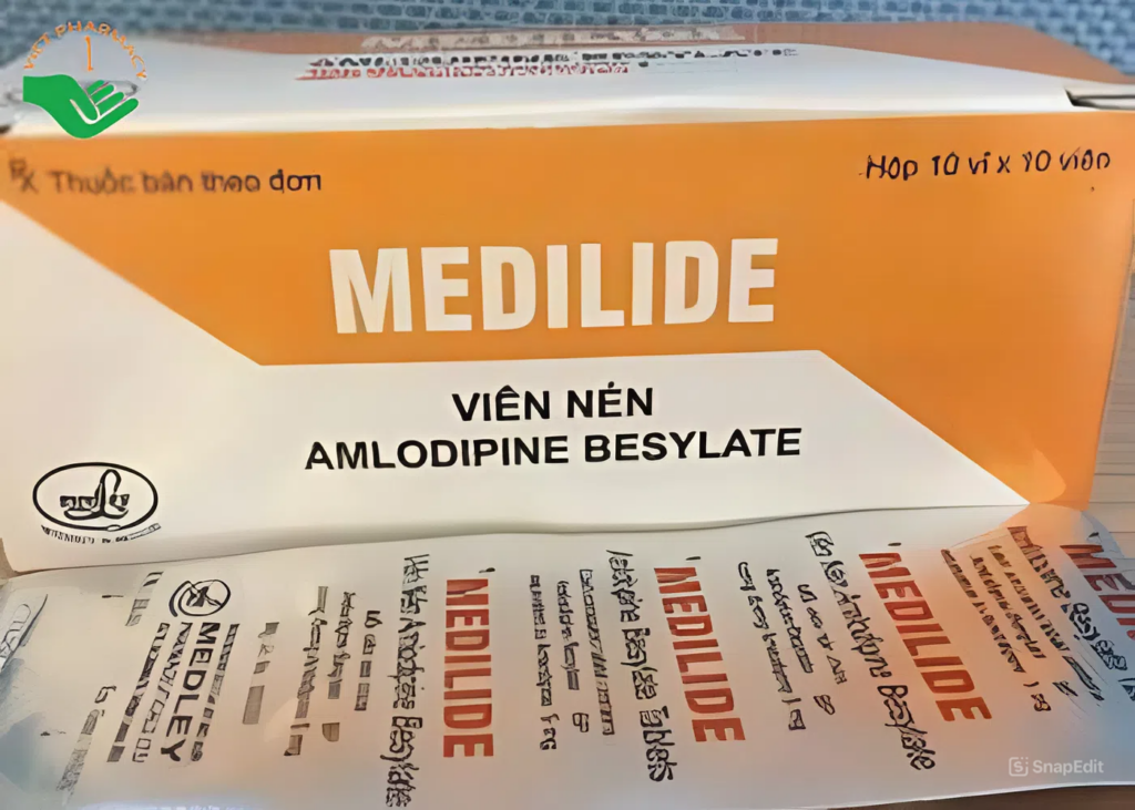 Thuốc Medilide điều trị tăng huyết áp và điều trị dự phòng ở người bệnh đau thắt ngực ổn định (100 viên)