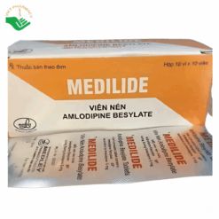 Thuốc Medilide điều trị tăng huyết áp và điều trị dự phòng ở người bệnh đau thắt ngực ổn định (100 viên)