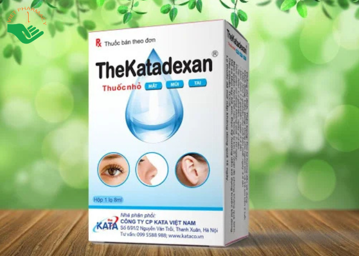 Thuốc nhỏ mắt mũi tai TheKatadexan dùng cho viêm kết mạc, giác mạc, viêm mũi, viêm tai ngoài (8ml)
