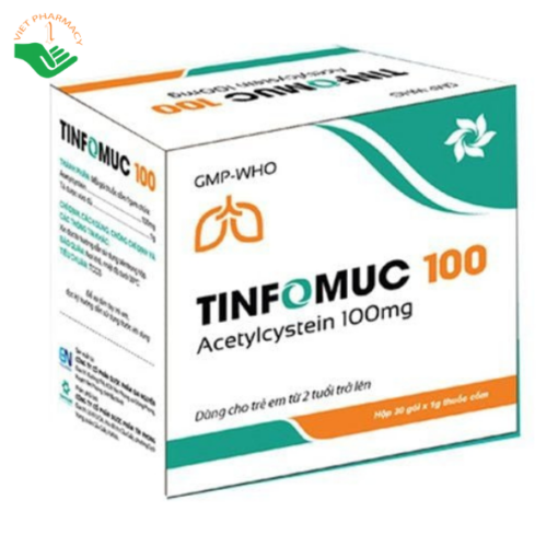 Thuốc Tinfomuc tiêu nhầy, long đờm 200mg (100 viên)
