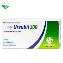 Thuốc Ursobil 300 ABC Farmaceutici điều trị xơ gan mật, làm tan sỏi mật (3 vỉ x 10 viên)