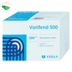 Thuốc Vorifend 500 Stella giảm triệu chứng của thoái hoá khớp gối (6 vỉ x 10 viên)
