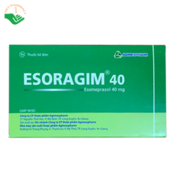 Viên nén bao phim Esoragim 40mg trị loét dạ dày tá tràng, viêm thực quản trào ngược (3 vỉ x 10 viên)