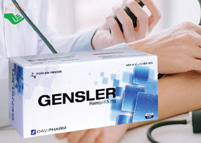 Viên nén Gensler 5mg điều trị tăng huyết áp, suy tim (10 vỉ x 10 viên)