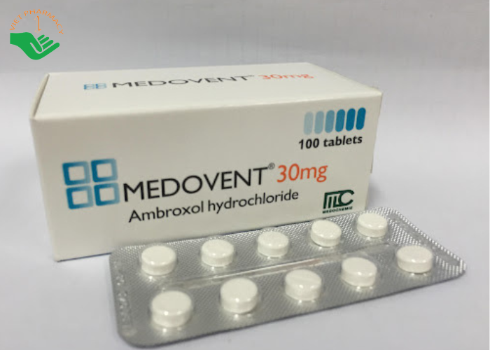 Viên nén Medovent 30mg Medochemie điều trị bệnh phế quản phổi cấp, mạn tính (10 vỉ x 10 viên)