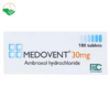 Viên nén Medovent 30mg Medochemie điều trị bệnh phế quản phổi cấp, mạn tính (10 vỉ x 10 viên)