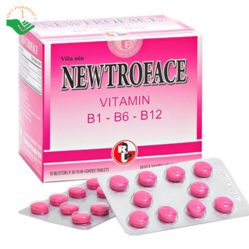 Viên uống NEWTROFACE bổ máu, tăng đề kháng, bổ sung Vitamin B1-B6-B12 (100 viên)