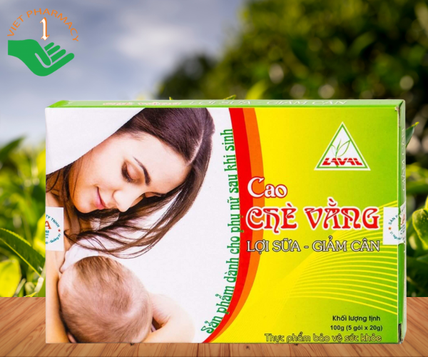 Cao chè vằng Lava – lợi sữa, giảm cân an toàn cho mẹ sau sinh (Hộp 5 Gói x 20g)