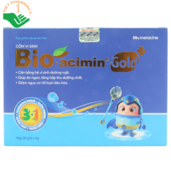 Cốm vi sinh Bioacimin Gold Meracine cân bằng hệ vi sinh đường ruột, giảm nguy cơ rối loạn tiêu hóa