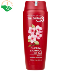 Dầu gội dược liệu Thái Dương 3 Hoa Đào làm mềm mượt và bồng bềnh tóc