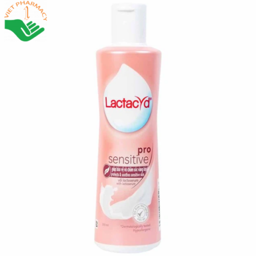 Dung dịch vệ sinh phụ nữ Lactacyd Pro Sensitive kháng khuẩn, giảm ngứa