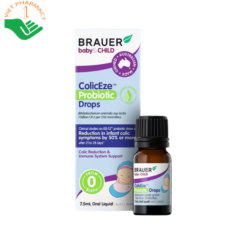 Men vi sinh dạng lỏng BRAUER Baby & Child ColicEze Probiotic Drops giúp giảm đau bụng cho trẻ