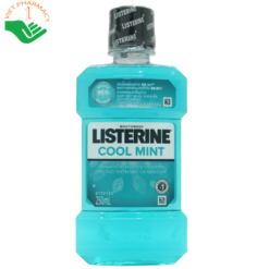 Nước súc miệng Listerine Cool Mint bảo vệ khoang miệng suốt 24h khỏi vi khuẩn hôi miệng, mảng bám, viêm nướu