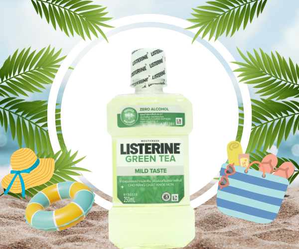 Nước súc miệng Listerine Green Tea bảo vệ răng miệng suốt 24 giờ (750ml)