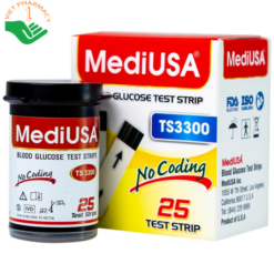 Que thử đường huyết MediUSA TS3300 dùng cho máy đo đương huyết GM3300 kiểm tra nồng độ đường trong máu